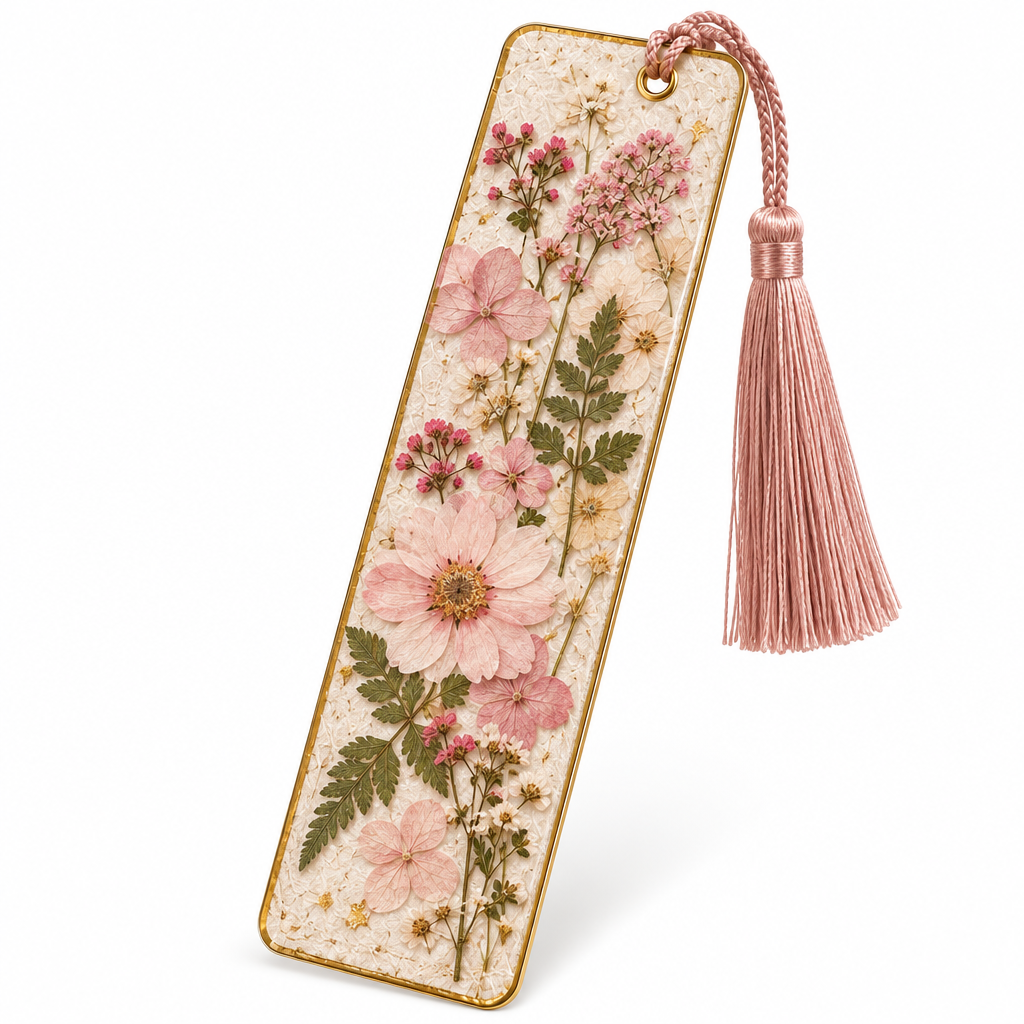 Trekvrmx™ Meadow Archive Pressed Botanical Bookmark | Handmade Flower Bookmark, Botanical Book Accessory, Reader Gift
